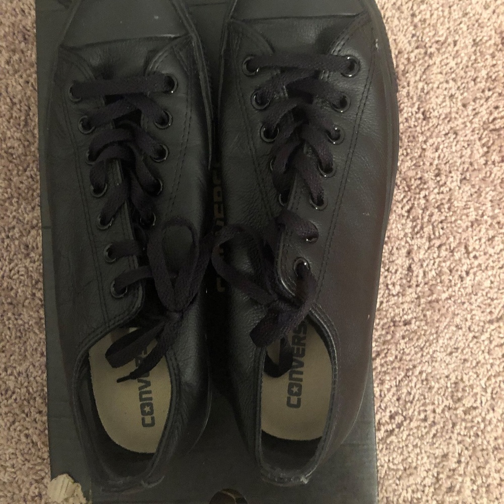 Chuck Taylor All Star Black Leather Low Top